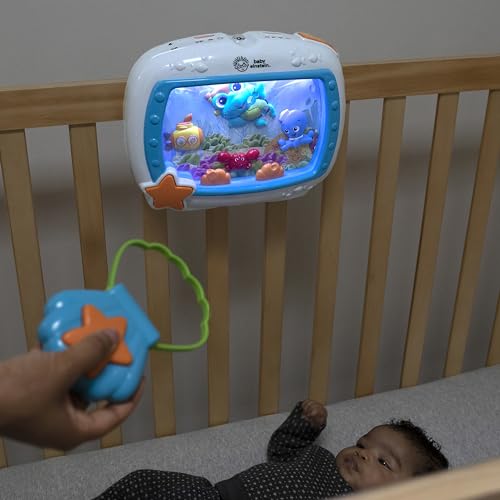 Sea Dreams Soother, Crib Toy with Remote, Baby Sleep Aid, Calming Lights & Melodies, Newborn and Up