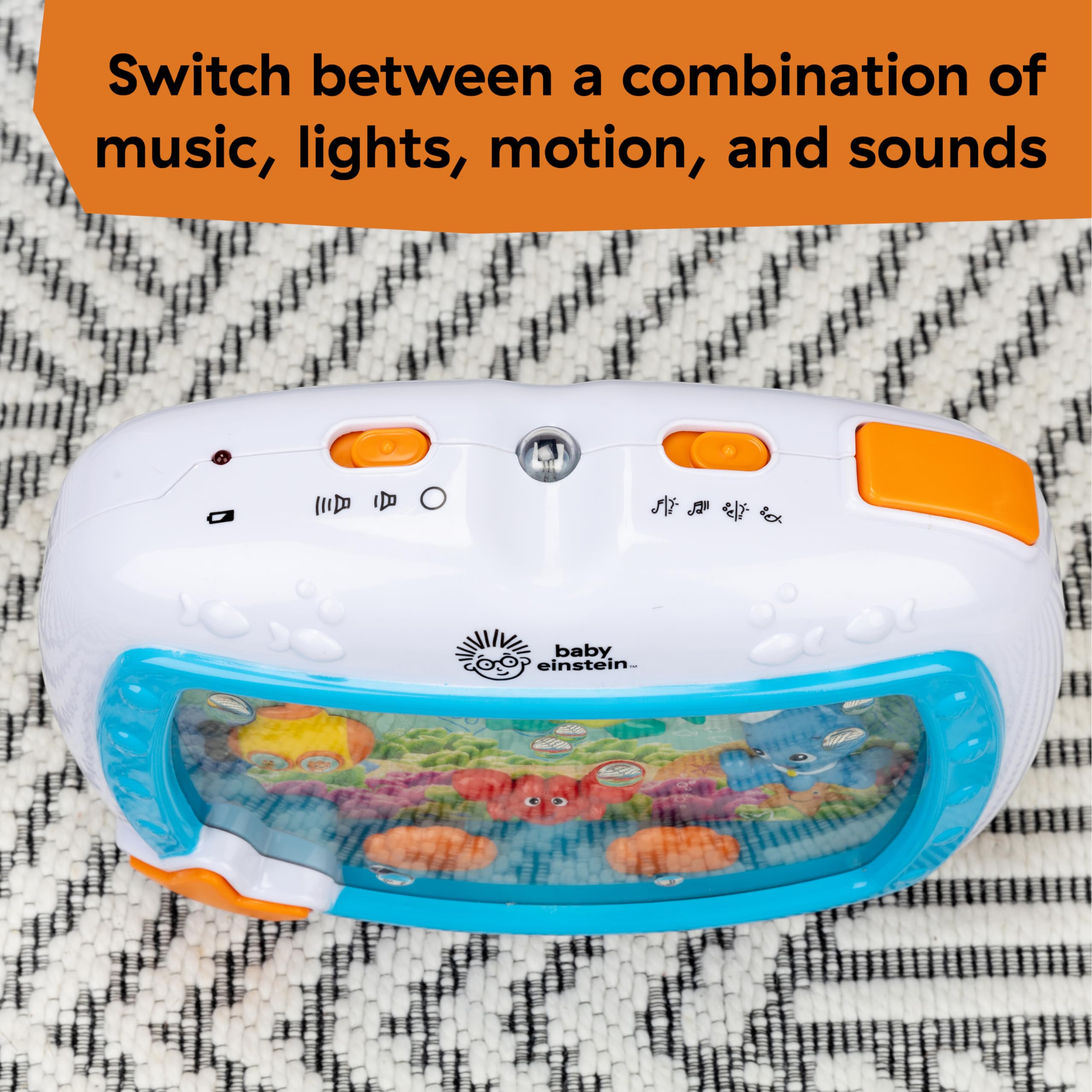 Sea Dreams Soother, Crib Toy with Remote, Baby Sleep Aid, Calming Lights & Melodies, Newborn and Up