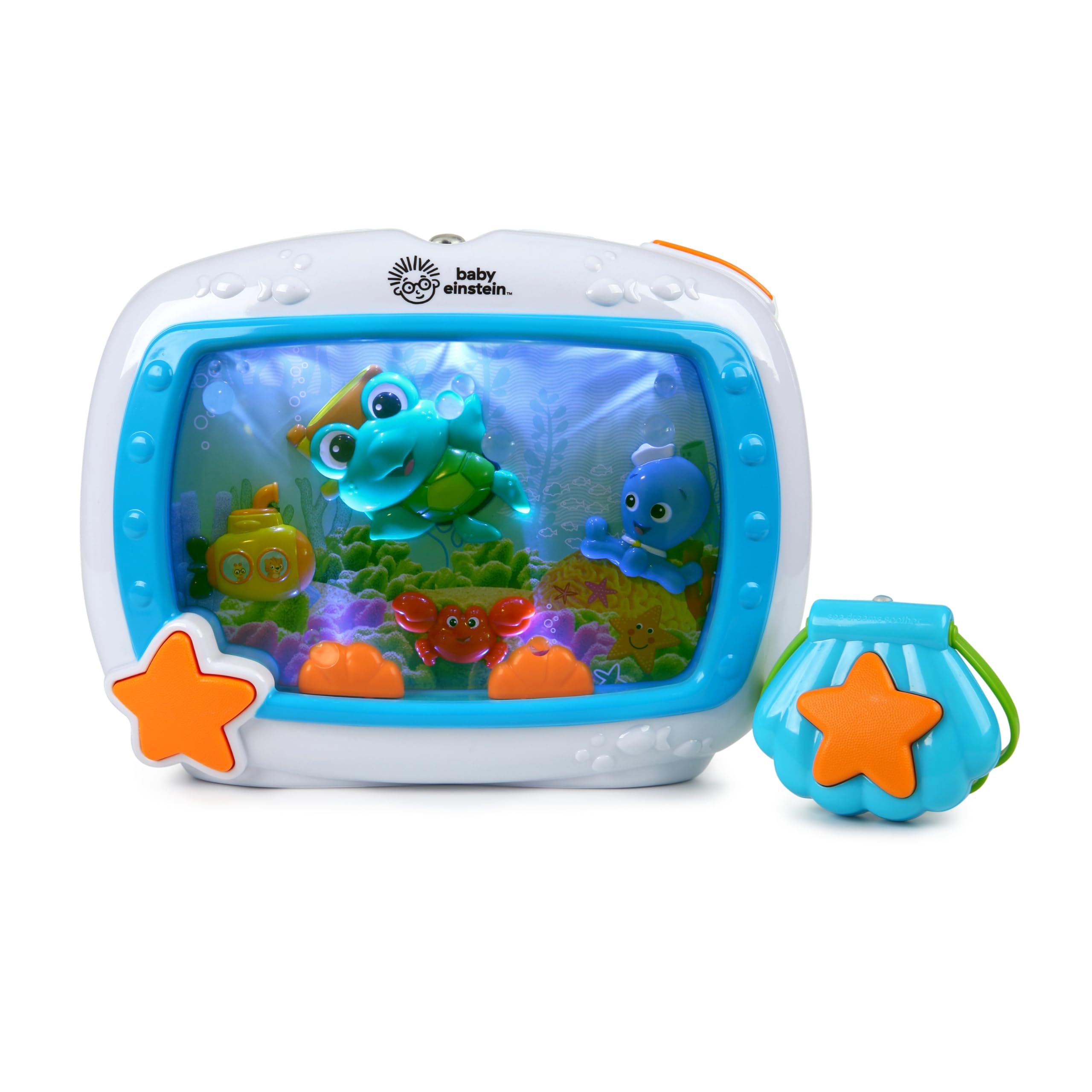Sea Dreams Soother, Crib Toy with Remote, Baby Sleep Aid, Calming Lights & Melodies, Newborn and Up